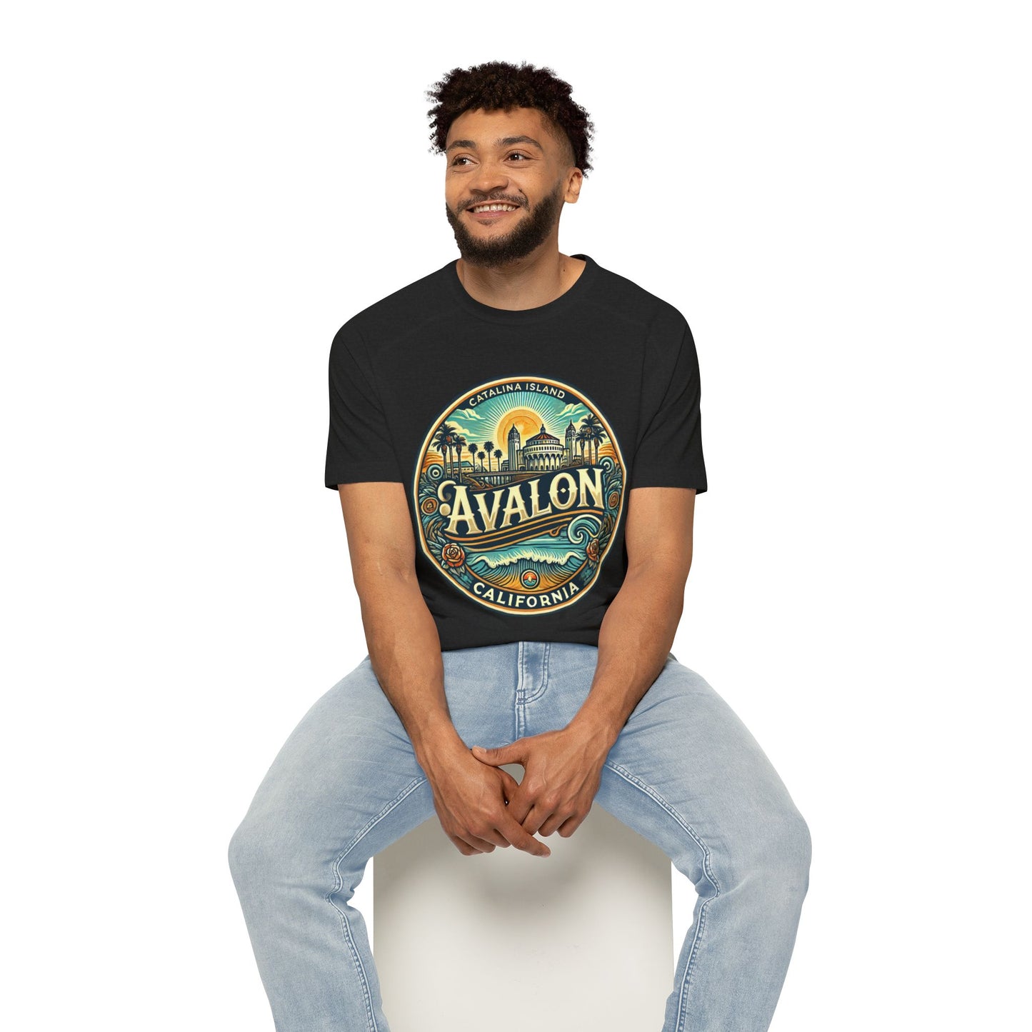 Elegant Avalon Men's Raglan T-Shirt