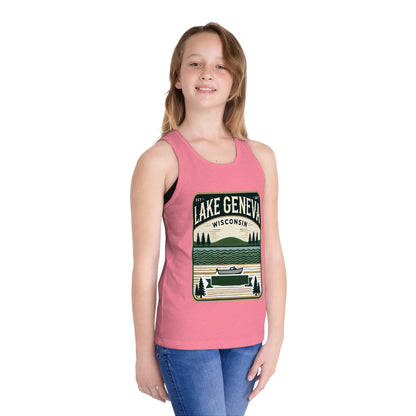 Vintage Lake Geneva Unisex Kids Jersey Tank Top