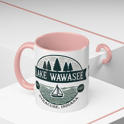 Vintage Lake Wawasee Accent Coffee Mug
