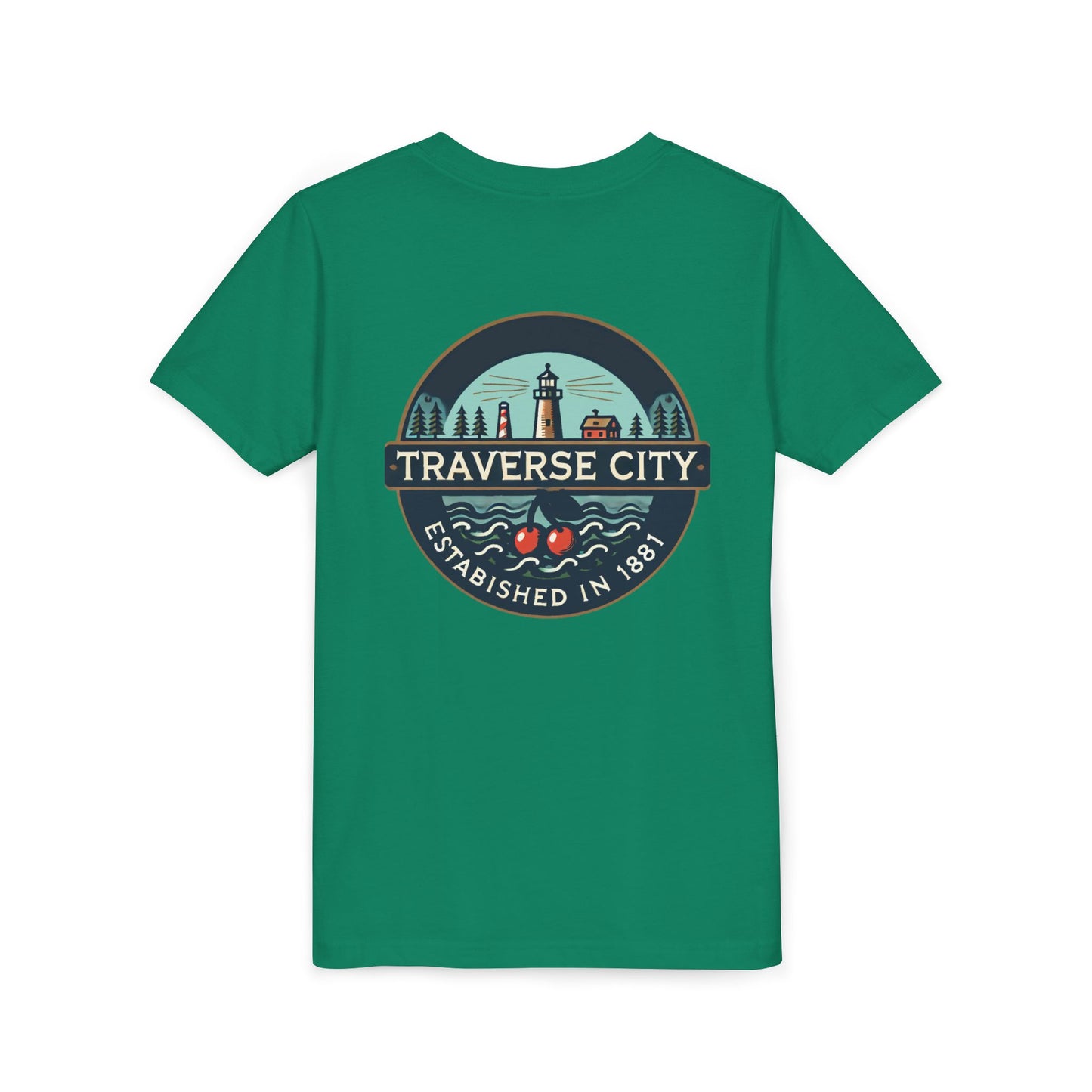 Vintage Traverse City Unisex Youth Short Sleeve Tee