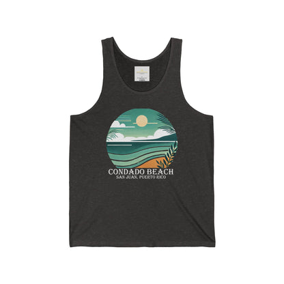 Coastal Vibes Condado Beach Unisex Jersey Tank