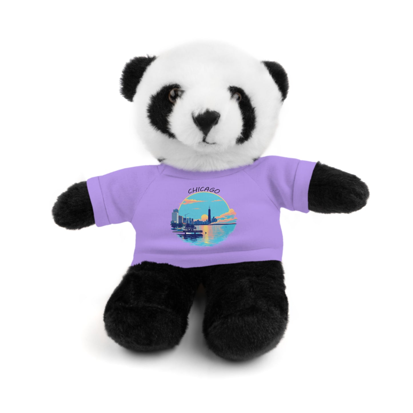 Retro Chicago Sunset Stuffed Animals with Tee