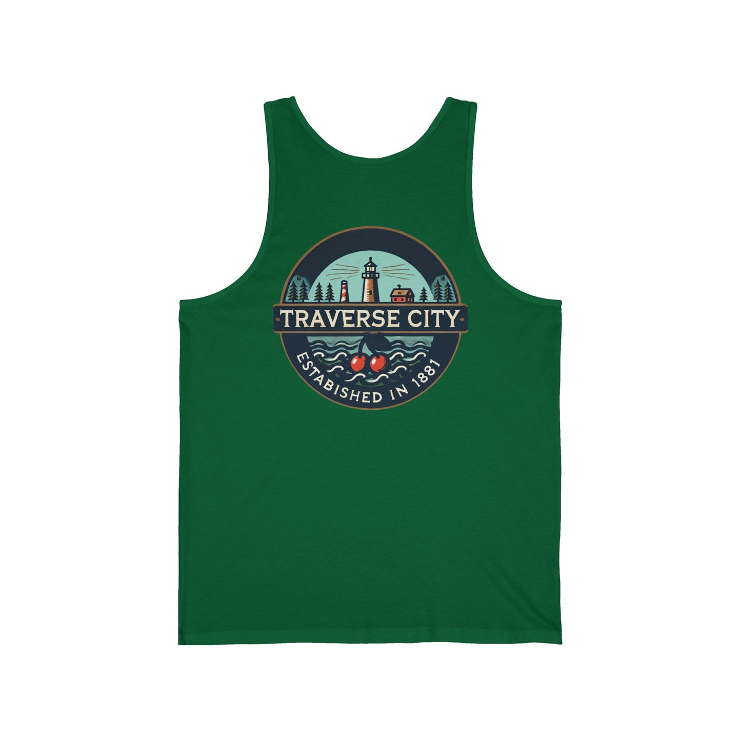 Vintage Traverse City Unisex Jersey Tank
