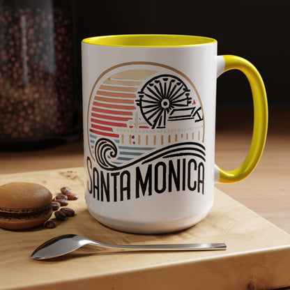 Vibrant Santa Monica Accent Coffee Mug