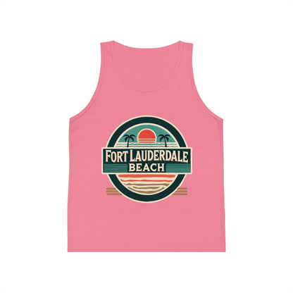 Vintage Fort Lauderdale Unisex Kids Jersey Tank Top