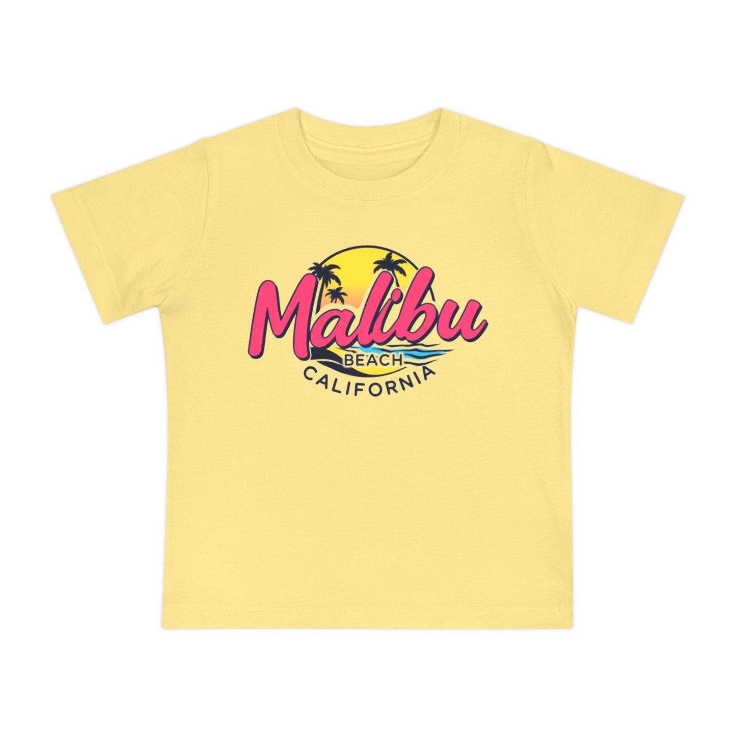 Retro Malibu Unisex Baby Short Sleeve T-Shirt