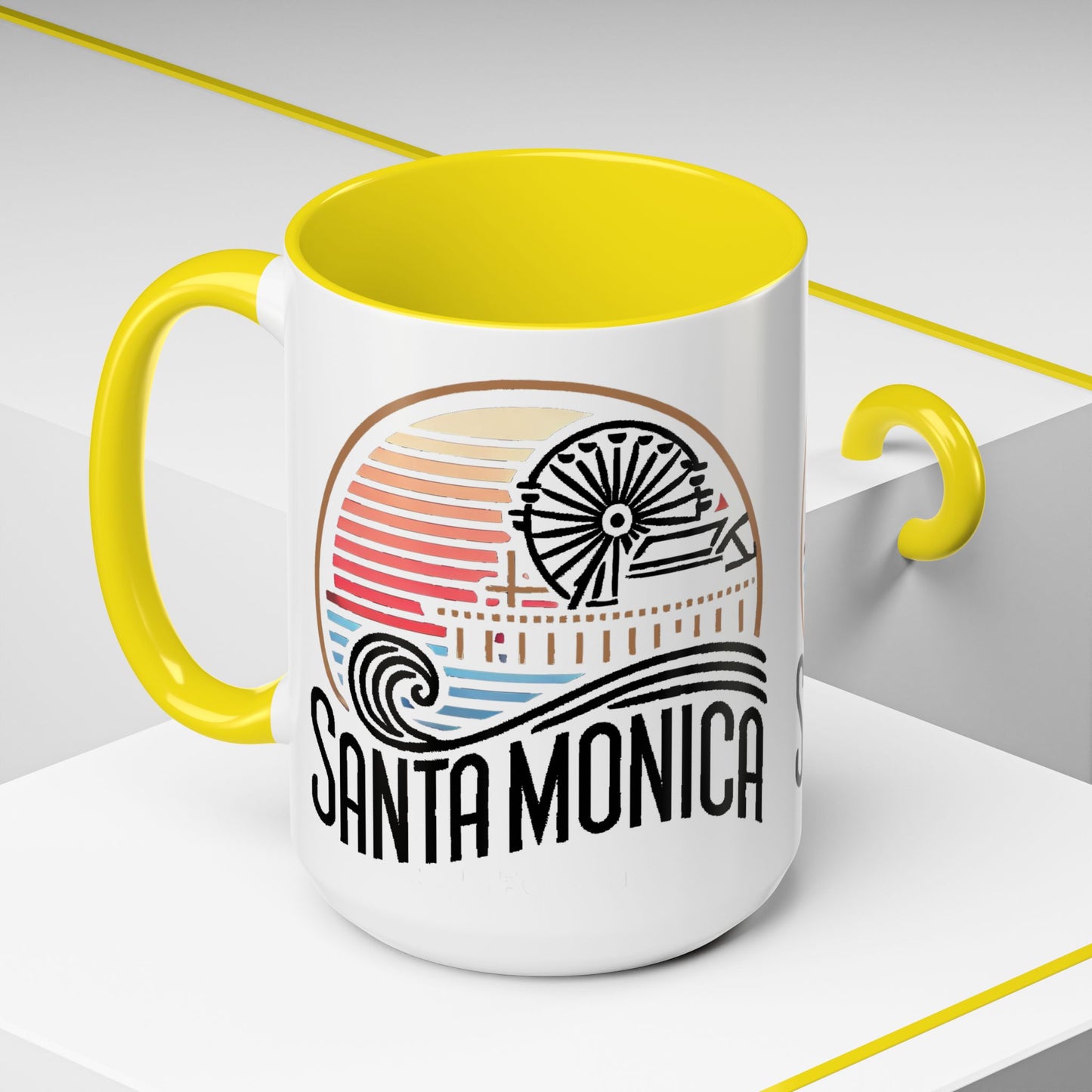 Vibrant Santa Monica Accent Coffee Mug