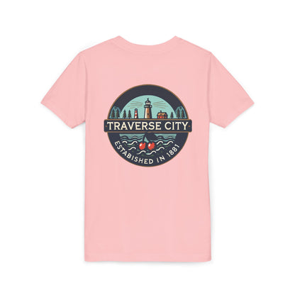 Vintage Traverse City Unisex Youth Short Sleeve Tee