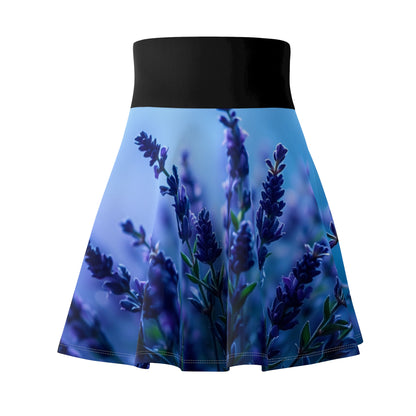 Lavender Print Skater Skirt