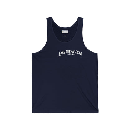 Adventurous Lake Buena Vista Unisex Jersey Tank