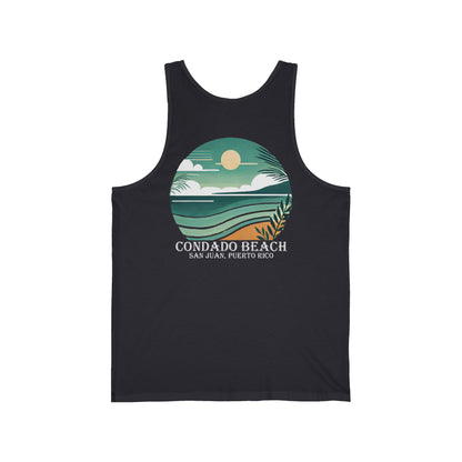 Coastal Vibes Condado Beach Unisex Jersey Tank