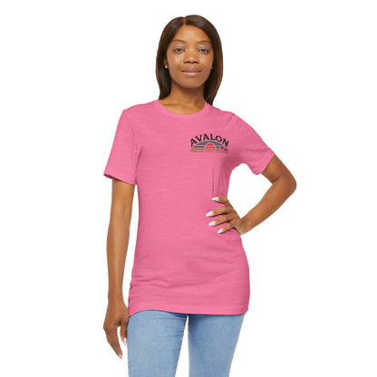 Retro Avalon Sunset Unisex Jersey Tee