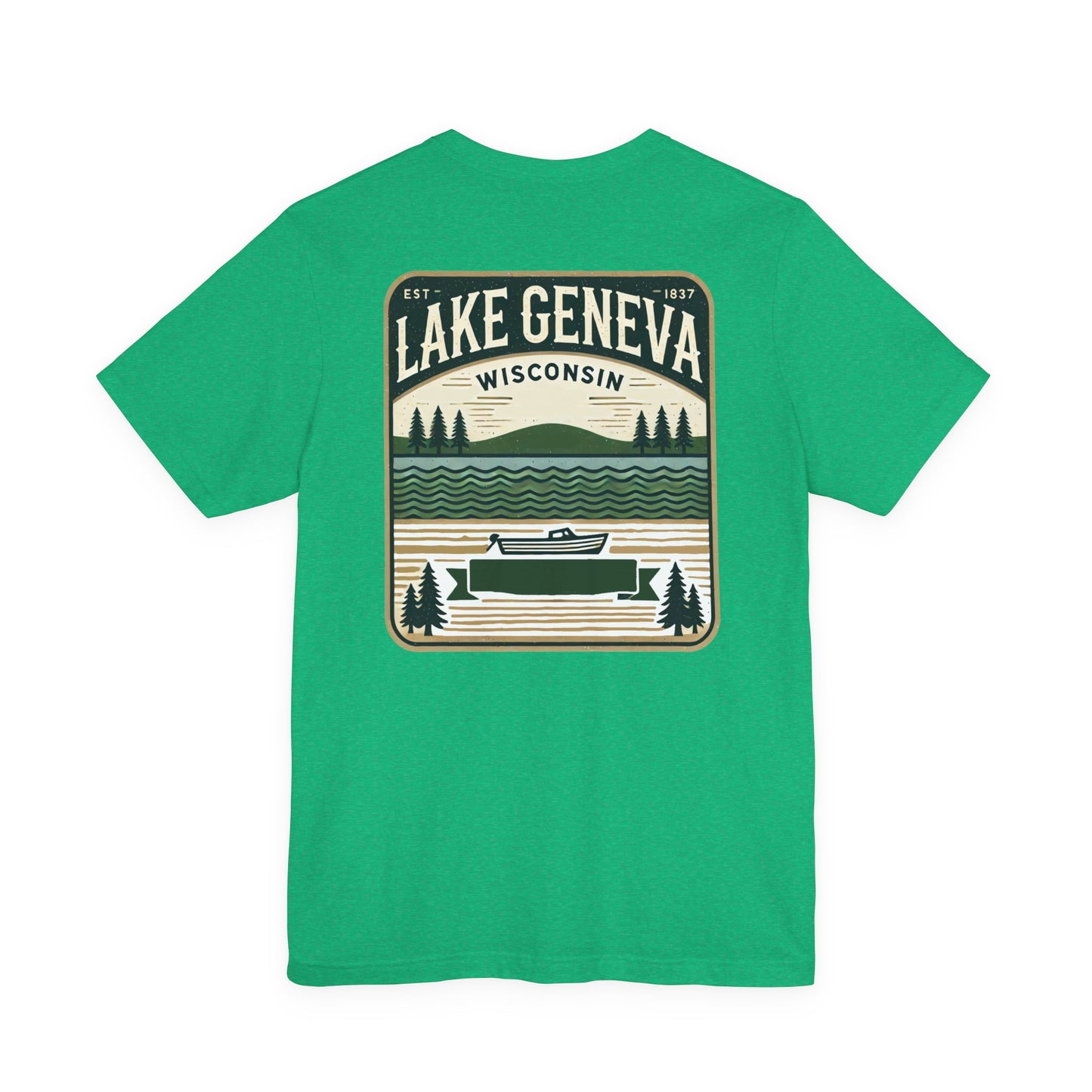 Vintage Lake Geneva Unisex Jersey Short Sleeve Tee