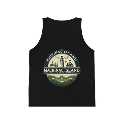 Vintage Mackinac Island Unisex Kids Jersey Tank Top