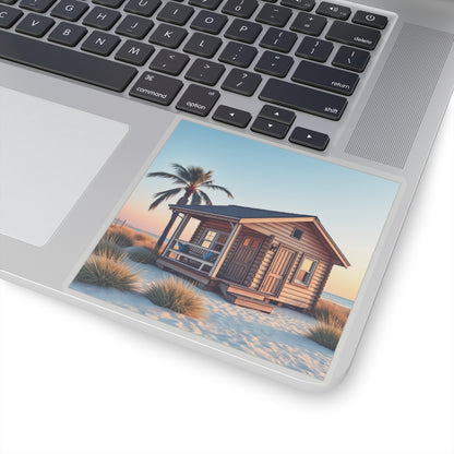 Beach Cabin Kiss-Cut Sticker #2