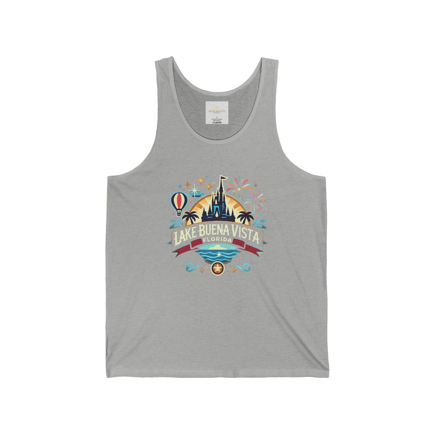 Adventurous Lake Buena Vista Unisex Jersey Tank