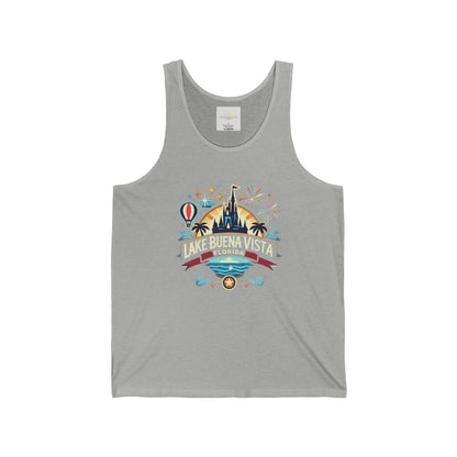 Adventurous Lake Buena Vista Unisex Jersey Tank