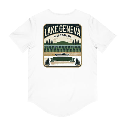 Vintage Lake Geneva Men's Jersey Curved Hem Tee