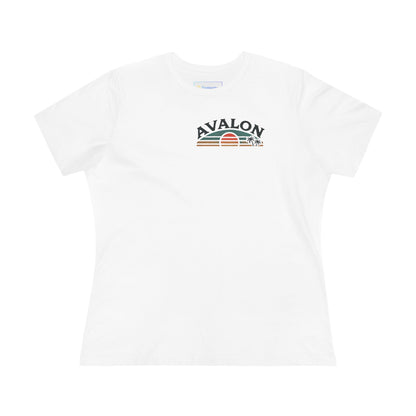 Retro Avalon Sunset Women's Cotton Tee