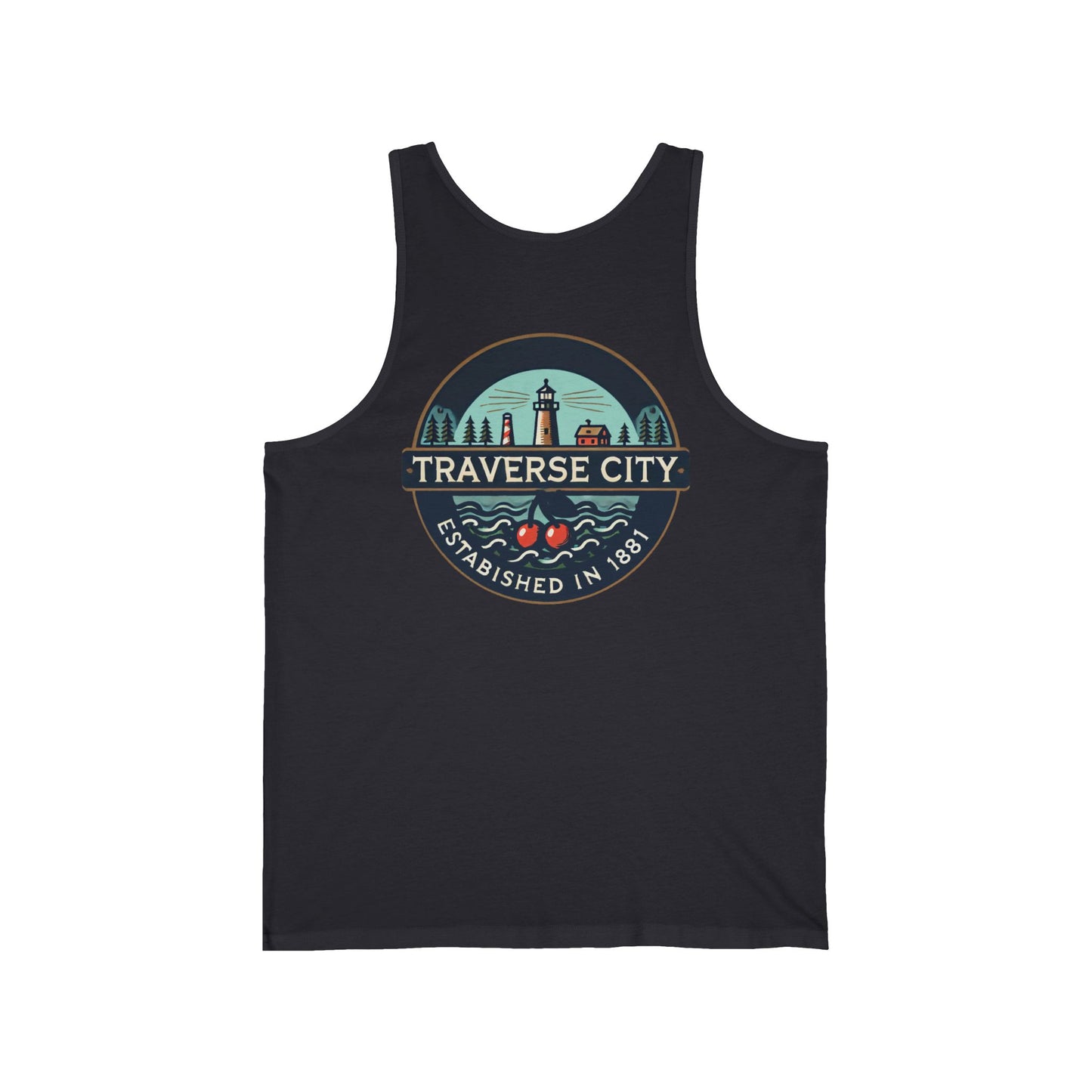 Vintage Traverse City Unisex Jersey Tank