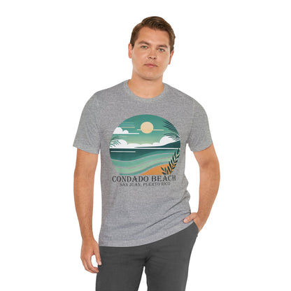 Coastal Vibes Condado Beach Unisex Jersey Short Sleeve Tee