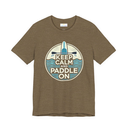 Keep Calm and Paddle On Jersey Short Sleeve Tee