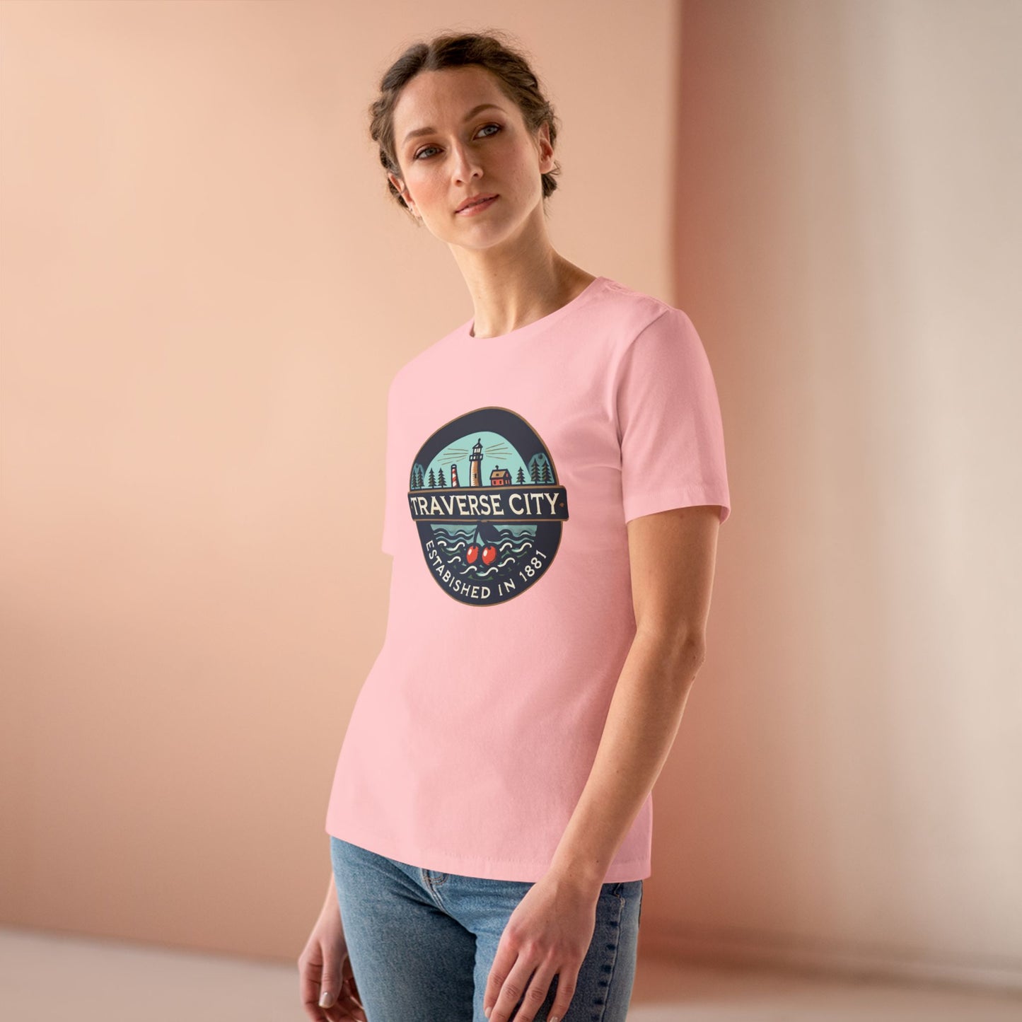 Vintage Traverse City Women's Cotton Tee