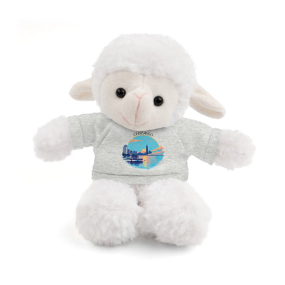 Retro Chicago Sunset Stuffed Animals with Tee