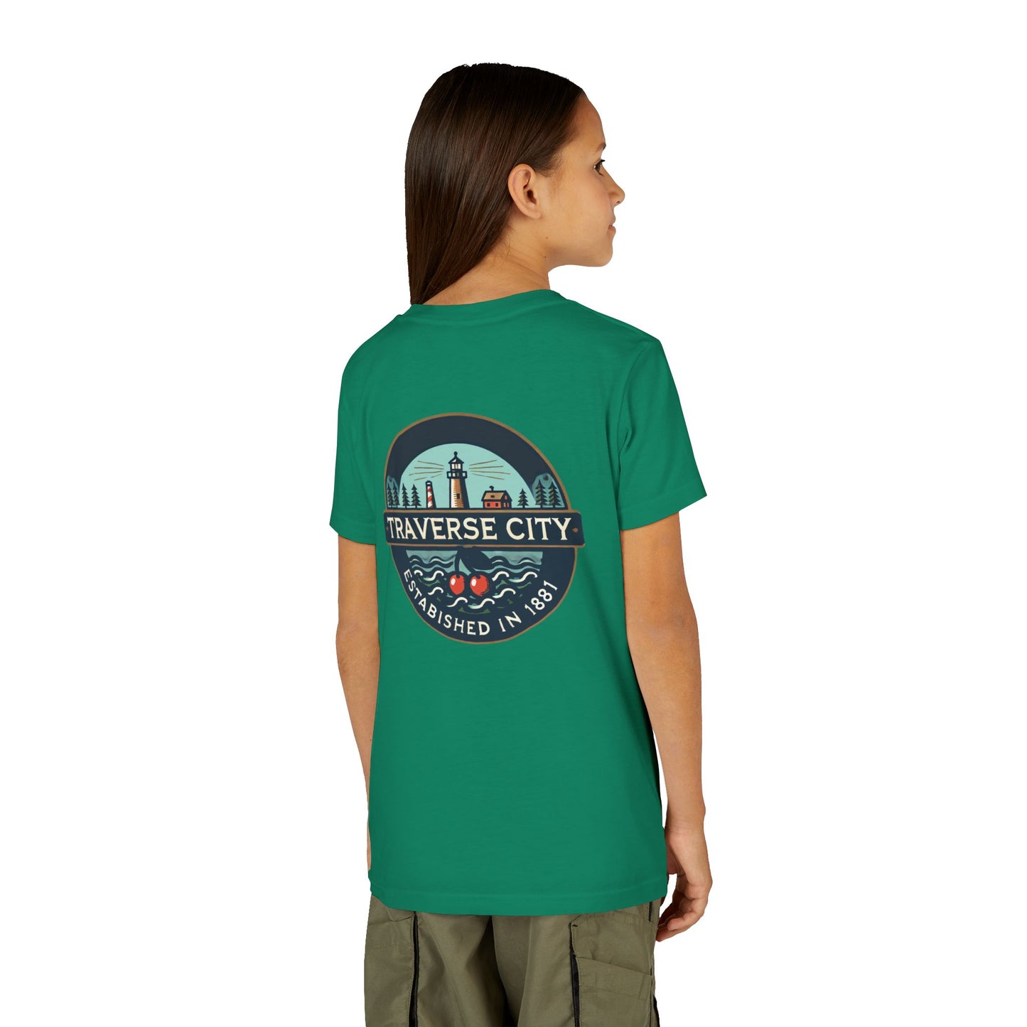 Vintage Traverse City Unisex Youth Short Sleeve Tee