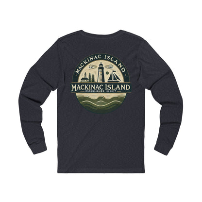 Vintage Mackinac Island Unisex Jersey Long Sleeve Tee