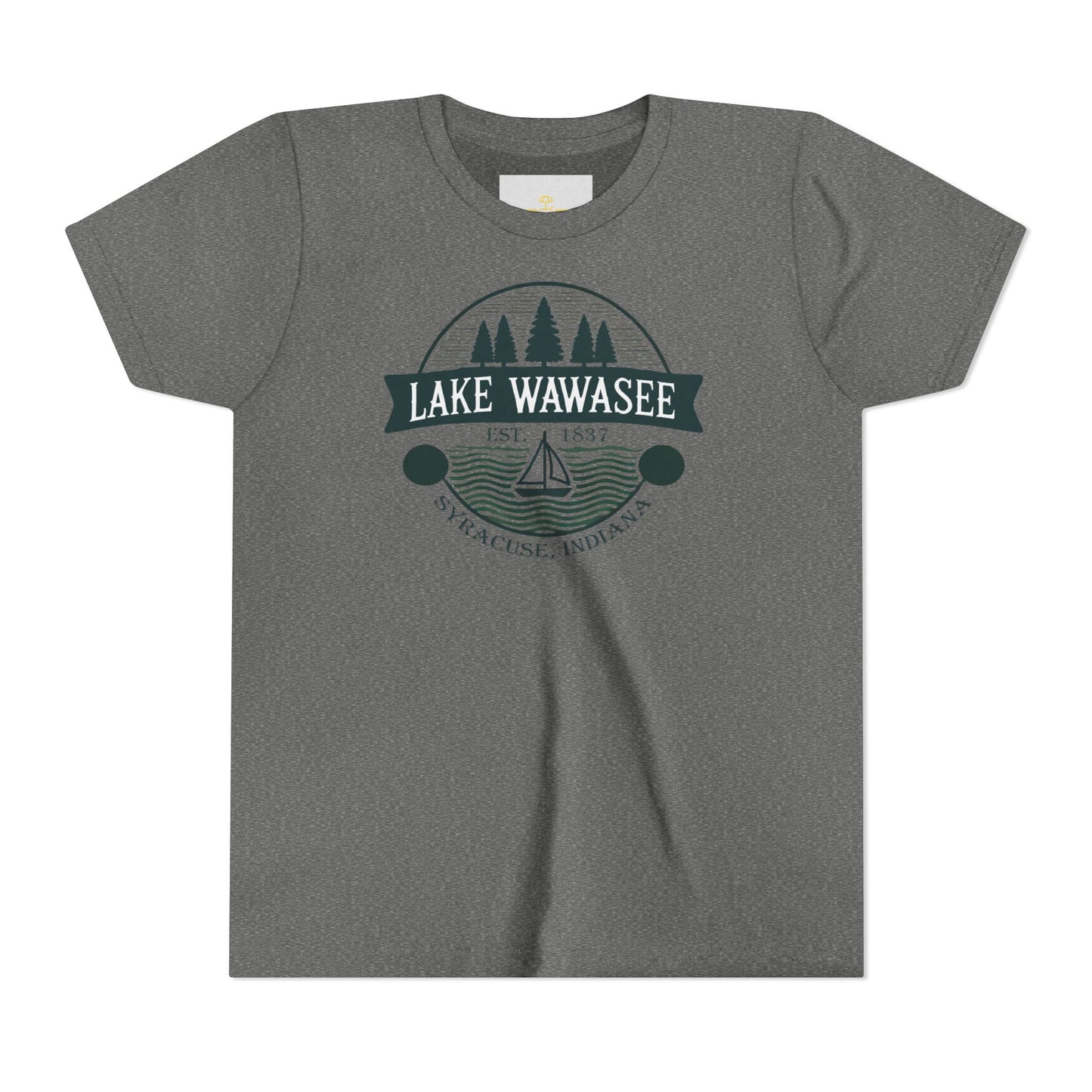 Vintage Lake Wawasee Unisex Youth Short Sleeve Tee