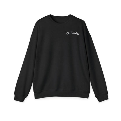 Retro Chicago Sunset Unisex Drop Shoulder Sweatshirt