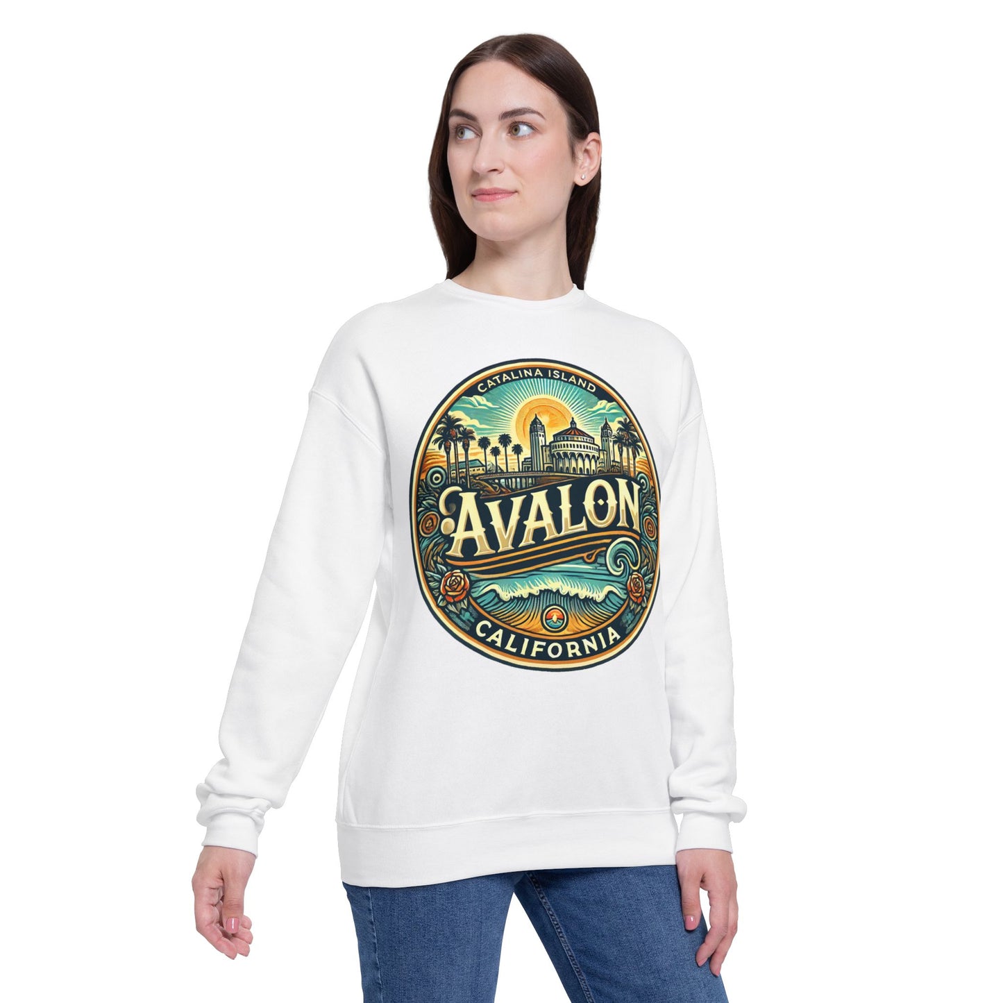 Elegant Avalon Unisex Drop Shoulder Sweatshirt