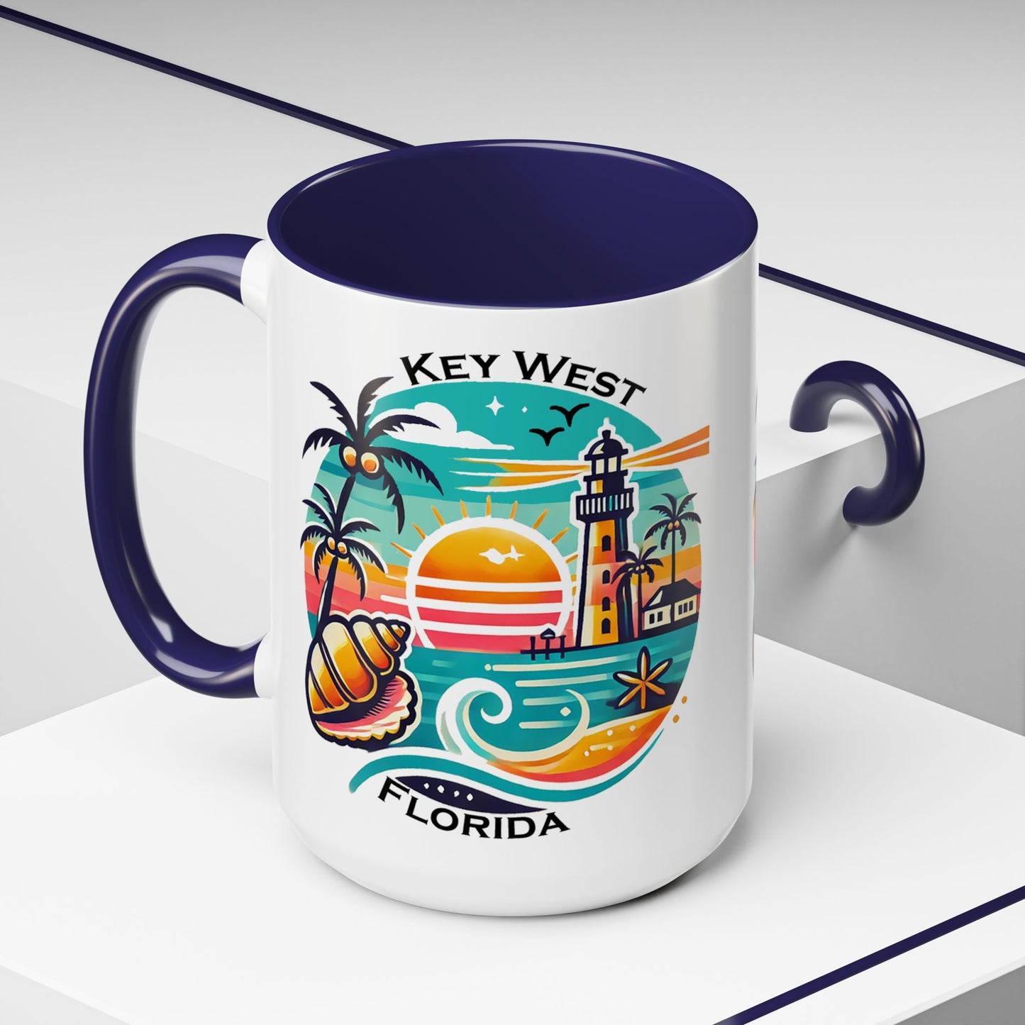 Vibrant Key West Accent Coffee Mug