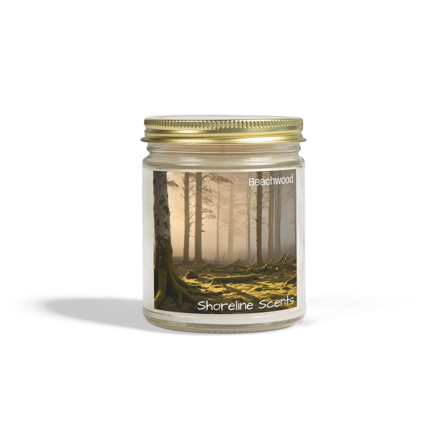 Beachwood Scented Coconut Apricot Wax Candle