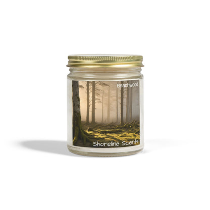 Beachwood Scented Coconut Apricot Wax Candle