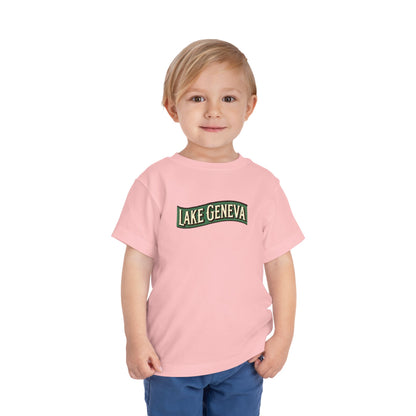 Retro Lake Geneva Unisex Toddler Short Sleeve Tee