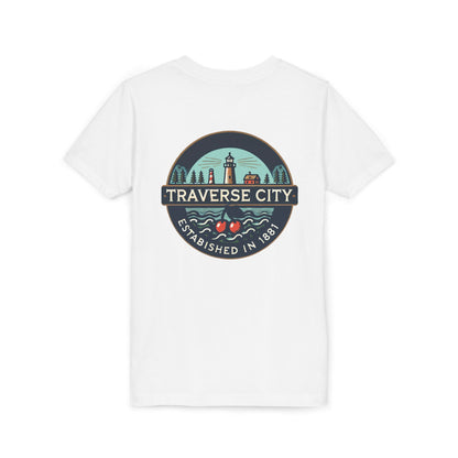 Vintage Traverse City Unisex Youth Short Sleeve Tee