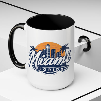 Retro Miami Accent Coffee Mug