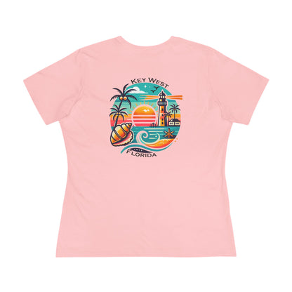 Vibrant Key West Women's Cotton Tee