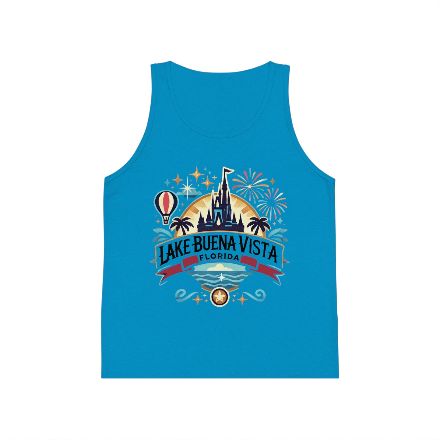 Adventurous Lake Buena Vista Unisex Kids Jersey Tank Top