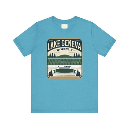 Vintage Lake Geneva Unisex Jersey Short Sleeve Tee