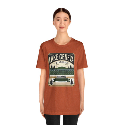 Vintage Lake Geneva Unisex Jersey Short Sleeve Tee