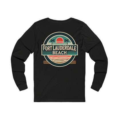 Vintage Fort Lauderdale Unisex Jersey Long Sleeve Tee