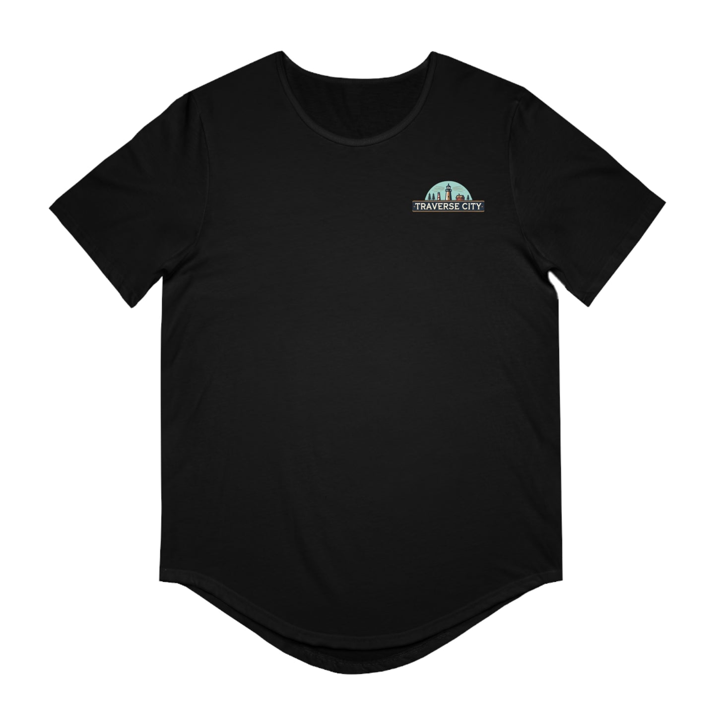 Vintage Traverse City Men's Jersey Curved Hem Tee