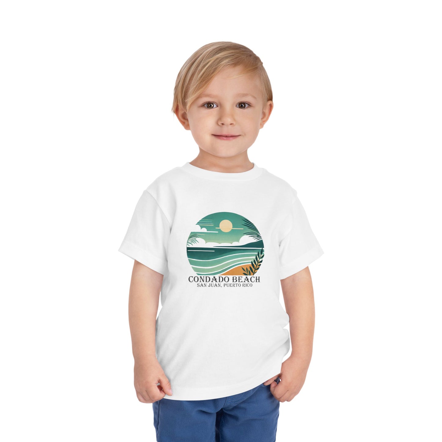 Coastal Vibes Condado Beach Unisex Toddler Short Sleeve Tee