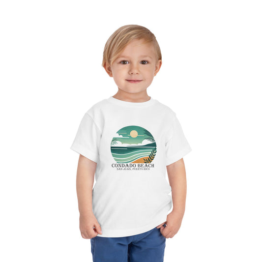 Coastal Vibes Condado Beach Unisex Toddler Short Sleeve Tee