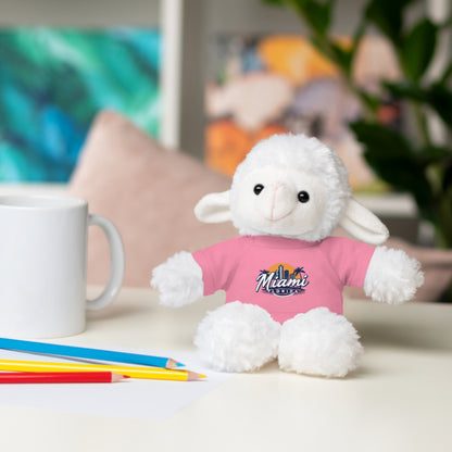 Retro Miami Stuffed Animals with Tee