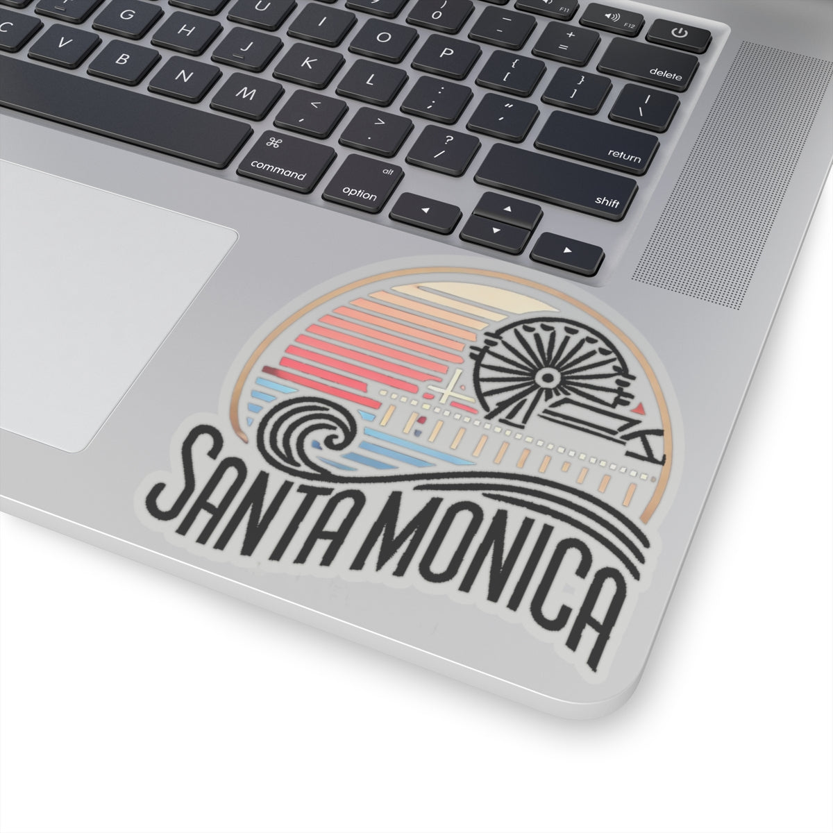 Vibrant Santa Monica Kiss-Cut Sticker