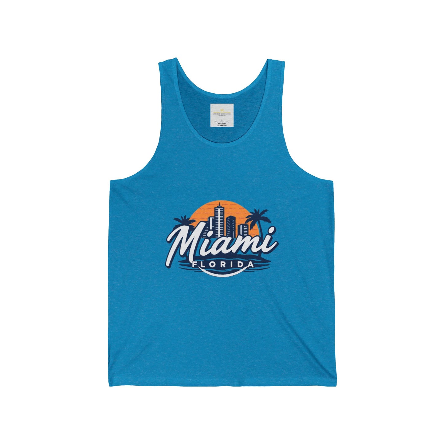 Retro Miami Unisex Jersey Tank